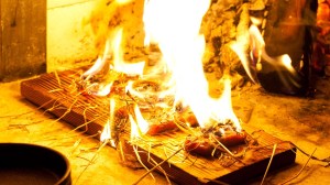 Beef baked in hay, salsify and ramson capers